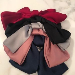 Satin hair bow/barrette